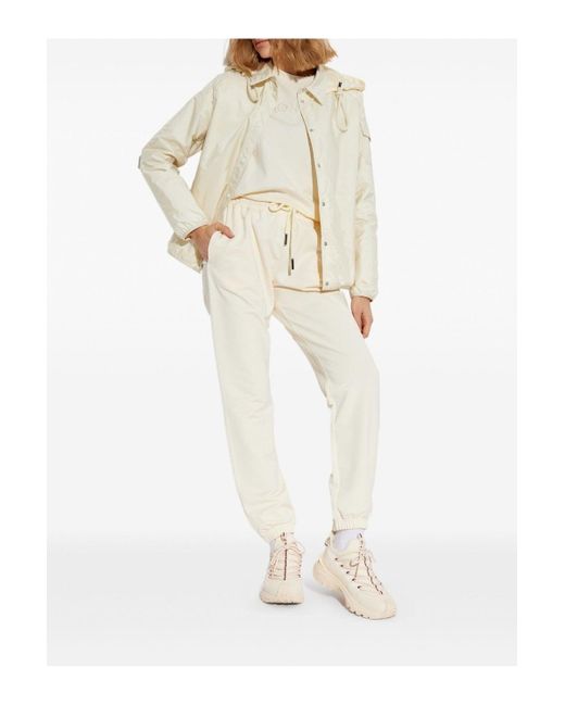 Moncler White Hooded Overshirt