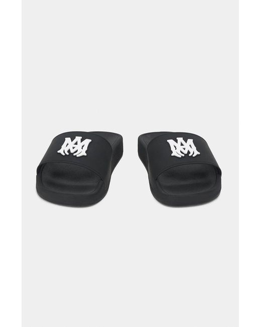Amiri Black Ma Pool Slides for men
