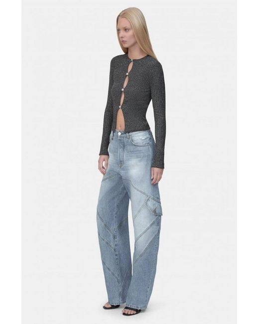 Amiri Blue Paneled Jean