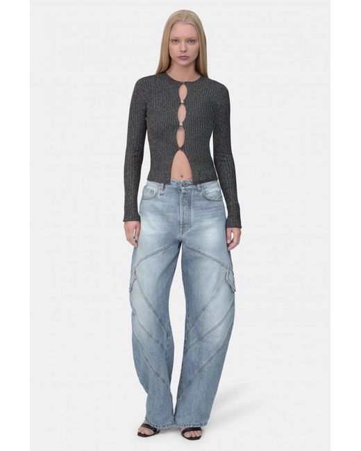 Amiri Blue Paneled Jean