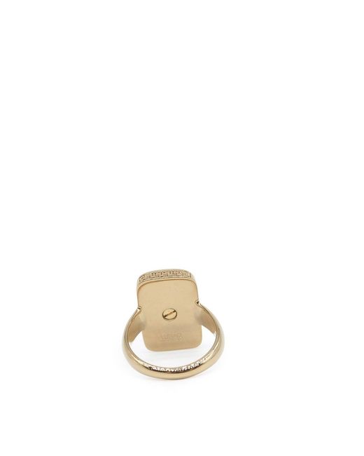 Versace Metallic Medusa Ring for men
