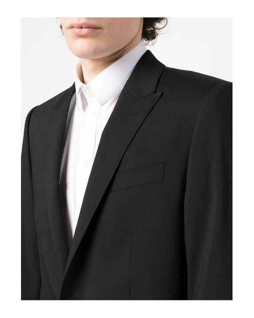 Dolce & Gabbana Black 2 Piece Peak Lapel Suit for men