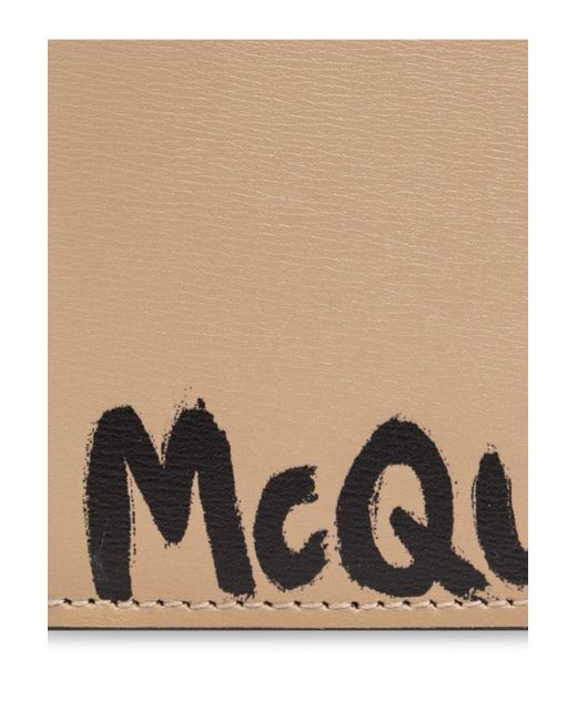 Alexander McQueen Brown Soft Leather 8cc Billfold for men