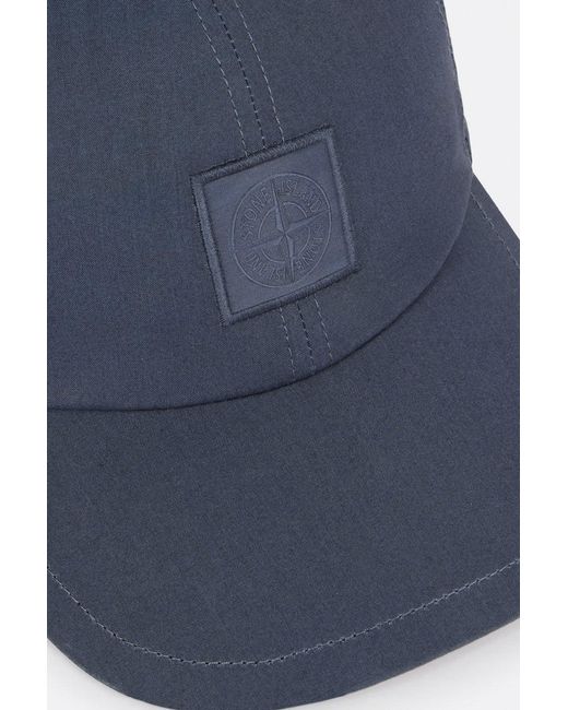 Stone Island Blue Sof01 Ghost Patch Cap for men