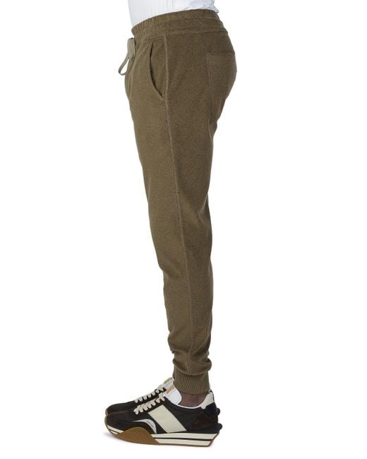 Tom Ford Green Towelling Sweatpants for men