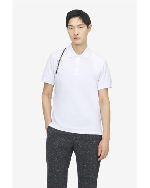McQueen White Harness Polo for men
