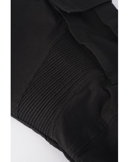 Balmain Black Tapered Cotton Cargo Pants for men