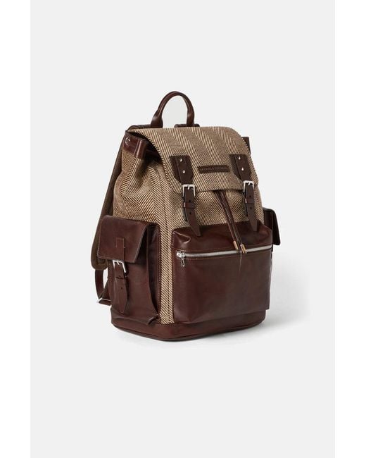Brunello Cucinelli Brown Leather Backpack for men