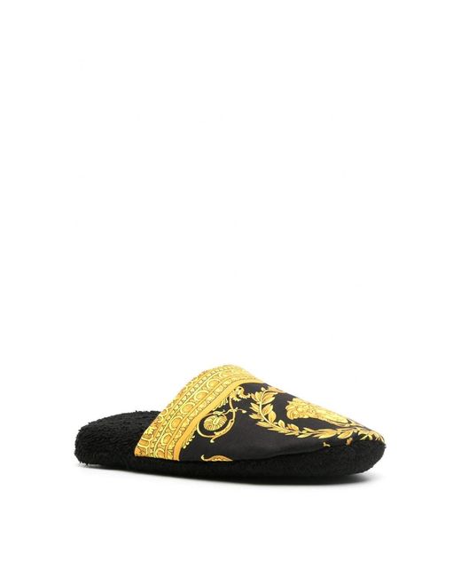Versace Black Bath Slippers I Heartbaroque for men
