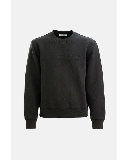 Givenchy Black Quilted Sweatshirt for men