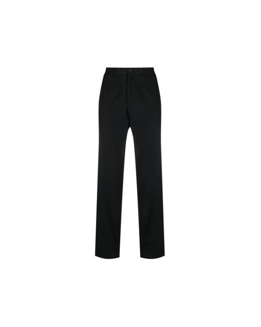 Dolce & Gabbana Black Cotton Plaque Chinos for men