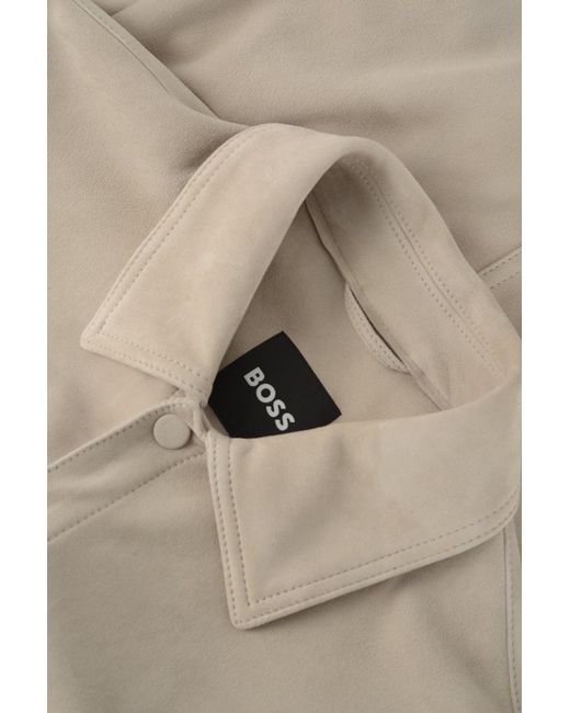 Boss Natural C Molot Leather Jacket for men