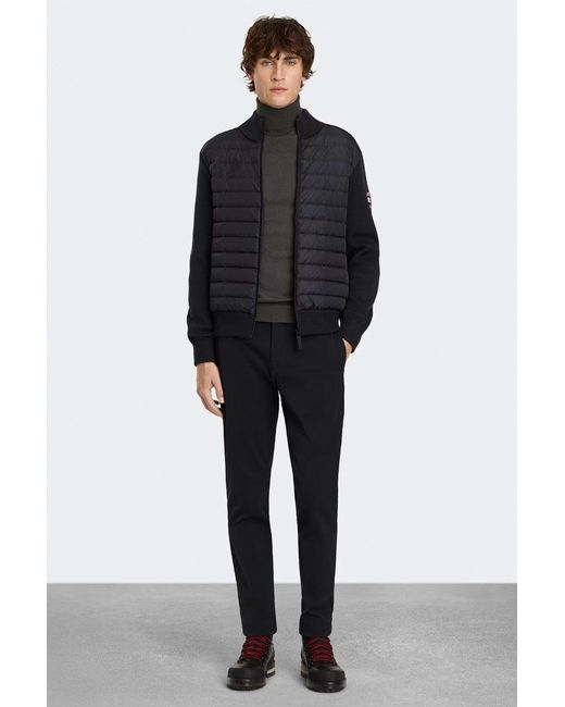 Canada Goose Blue Hybridge Knit Jacket for men