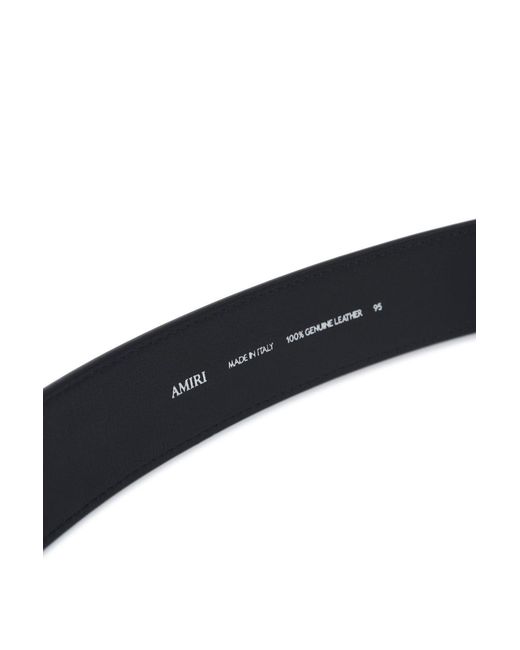Amiri Black Ma Stud 4cm Belt for men