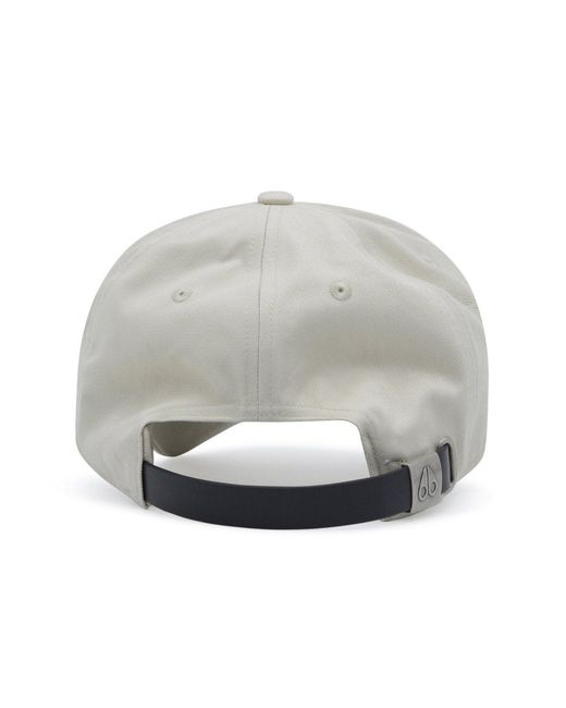 Moose Knuckles White Logo Icon Cap for men