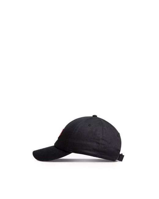 Moncler Black Triple Logo Cap for men