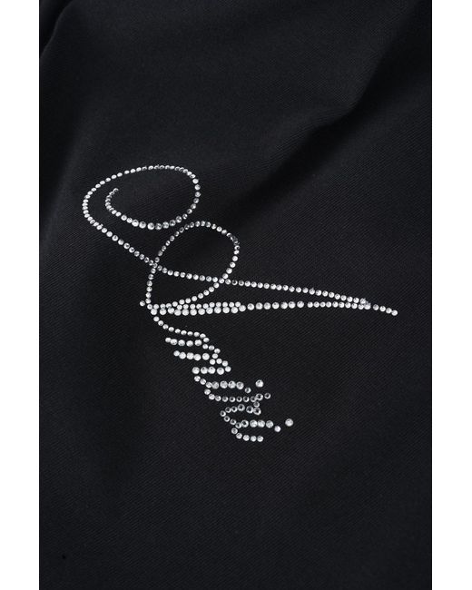 Amiri Black Cryst Script Logo Lj Skate Tee for men
