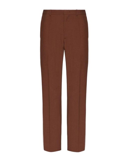 Valentino White Tailoring Wool Trousers for men