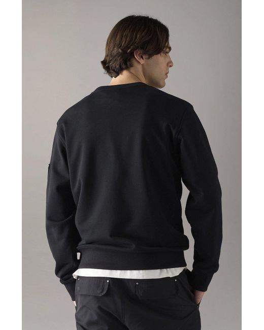 Moose Knuckles Black Hartsfield Sweatshirt for men