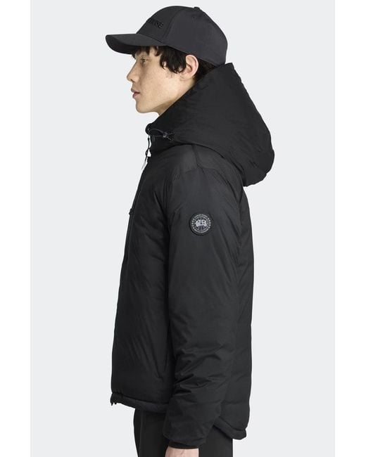 Canada Goose Lodge Hooded Jacket Black Disc for men