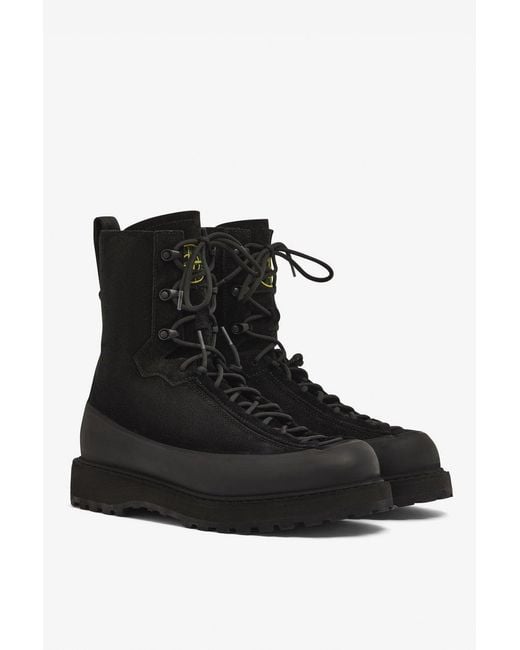 Stone Island Black Hiking Boots for men