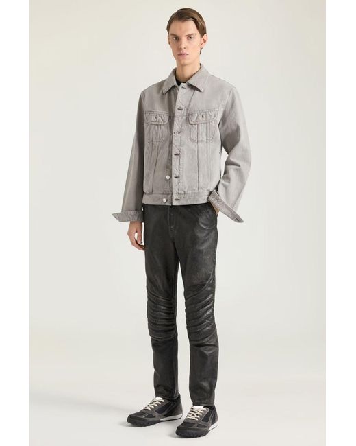 Givenchy Gray Denim Western Jacket for men