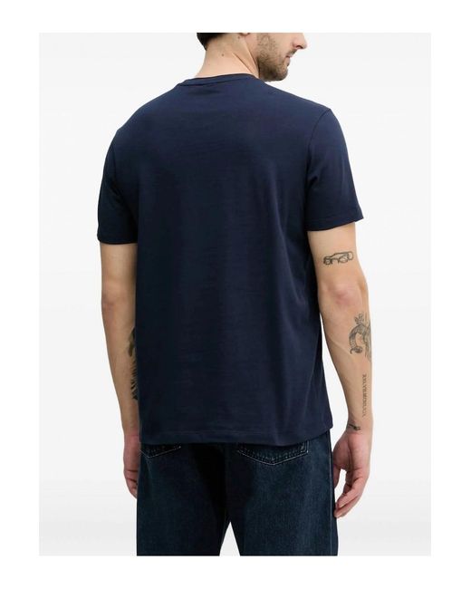 Paul & Shark Blue Lightweight Cotton Jersey T-shirt for men