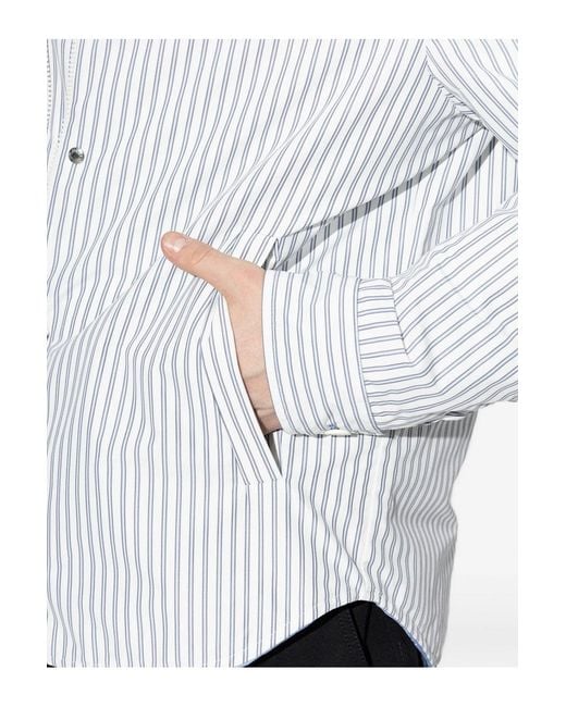 Moncler White Crescent Shirt Jacket for men