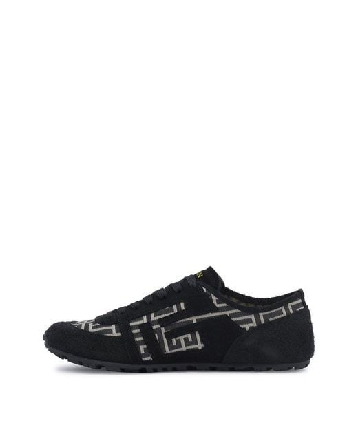 Balmain Black Racer 45 Monogram Sneakers for men