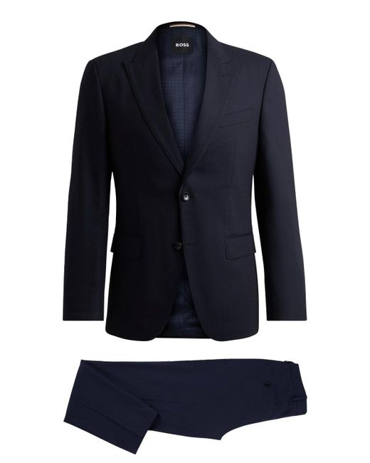 Boss Blue H Huge 2 Piece Peak 242 Suit for men
