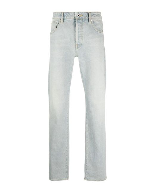 KENZO Gray Medium Stone Bara Slim Jeans for men