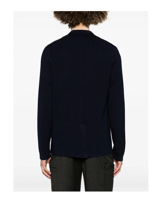 Paul Smith Blue Knitted Sb Jacket for men