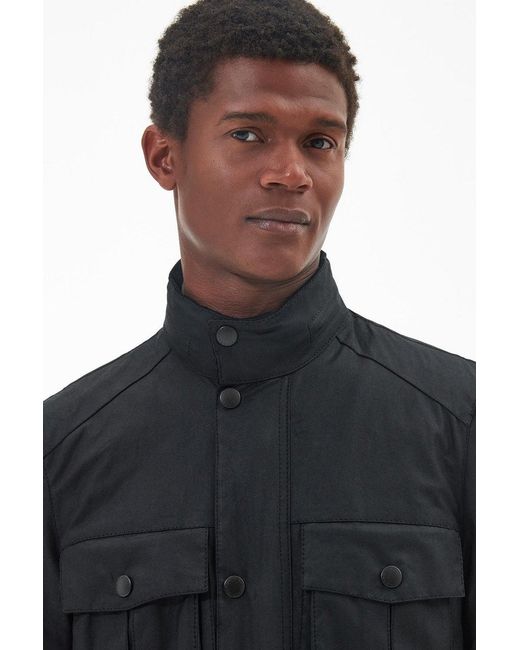 Barbour Black Corbridge Wax Jacket for men