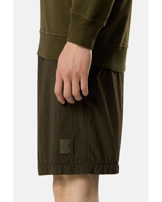 Stone Island Green Ghost B100002 Shorts for men