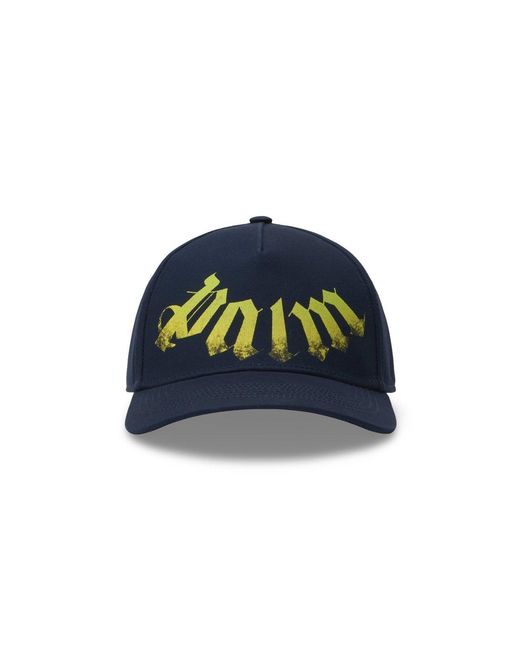 Palm Angels Blue Big Neck Logo Cap for men
