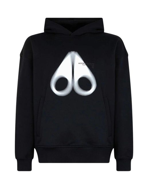 Moose Knuckles Blue Maurice Popover Hoodie for men