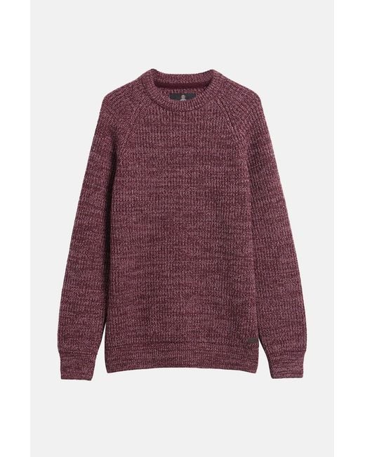 Barbour Purple Horseford Crew Neckjumper for men