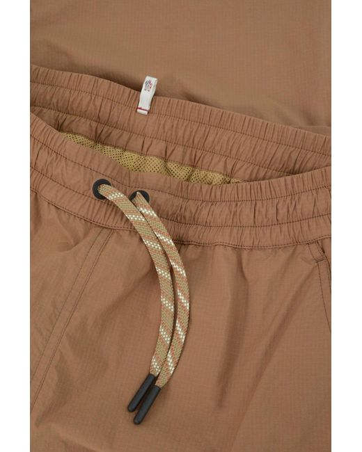 Moncler Brown Cuffed Cargo Pants