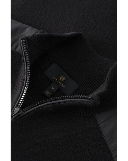 Belstaff Black Verge Zip Cardigan for men