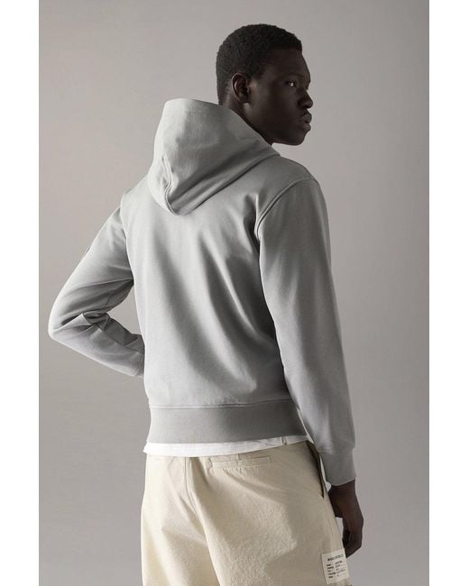 Moose Knuckles Gray Hartsfield Zip Hooded Top for men