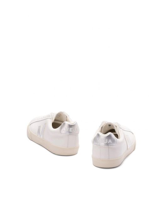Veja White Esplar Leather Sneakers