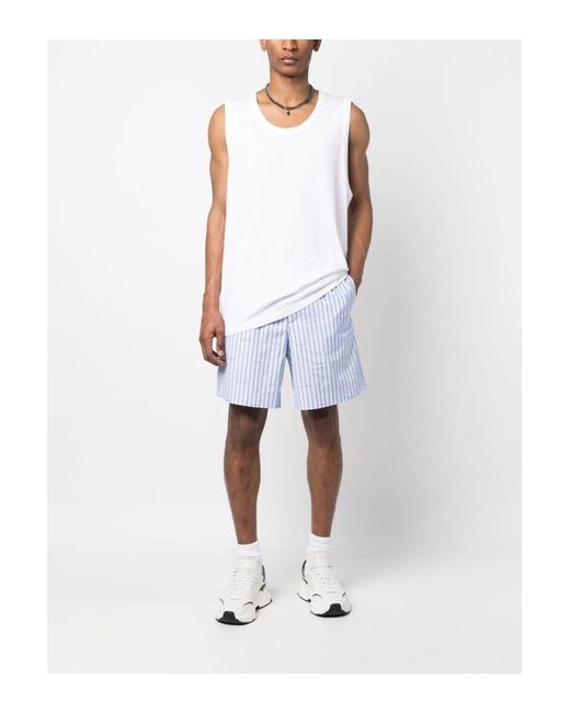 Givenchy White Elasticated Cotton Shorts for men