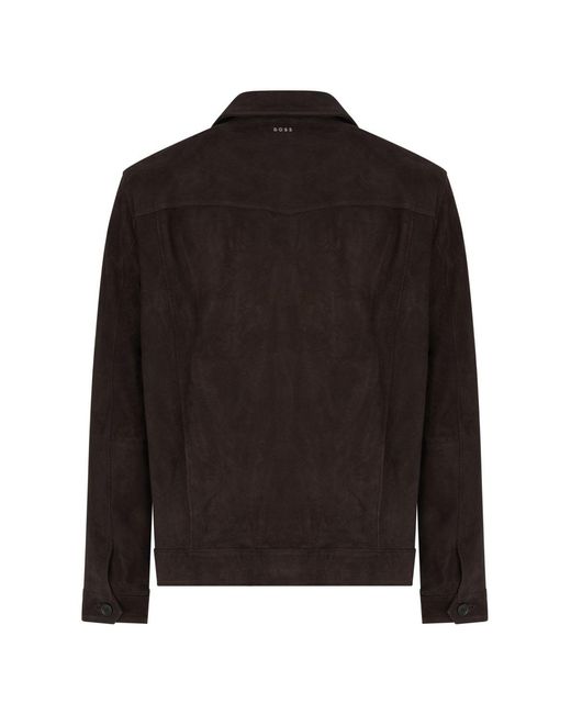 Boss Black C Merak 1 Leather Jacket for men