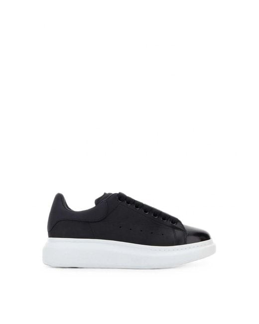 McQueen Black Oversize Sole Sneakers for men