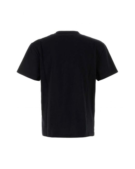 McQueen Black Mcqueen Flock T Shirt for men