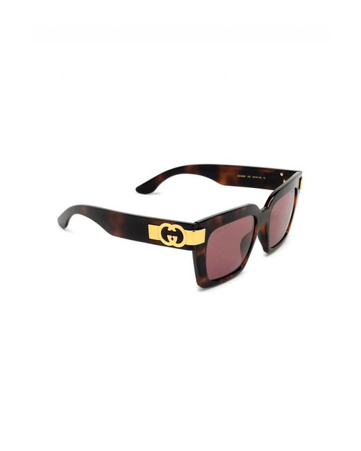 Gucci Brown GG Interlocking Logo Sunglasses