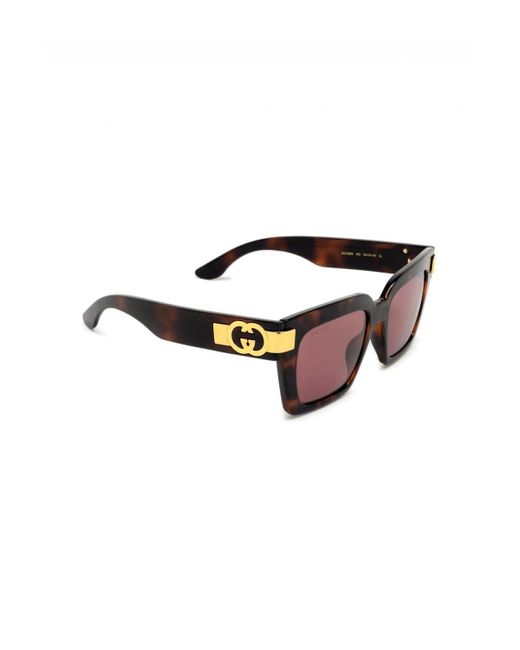 Gucci Brown GG Interlocking Logo Sunglasses