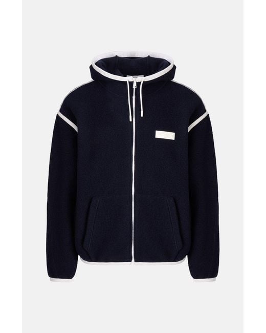 Givenchy Blue Drop Shoulder Hooded Jacket for men