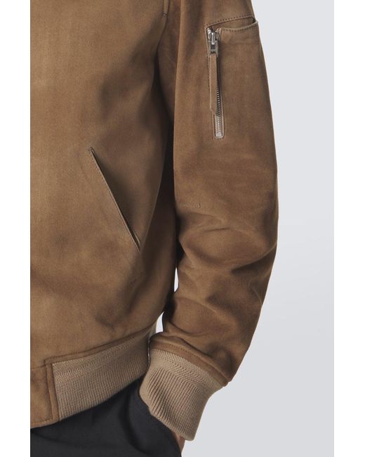 Tom Ford Brown Light Suede Bomber for men