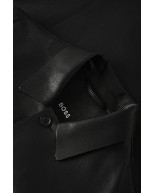 Boss Black C Malid Leather Jacket for men